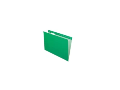 Pendaflex Hanging Folders, Letter Size, 1/5-Cut Tab, Green, 25/Box (PFX81610) - Image 1 of 2