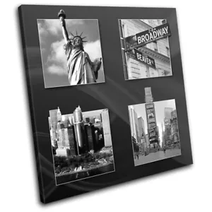 New York Freiheitsstatue Stadt LEINWAND WANDBILD Bild Druck VA - Bild 1 von 1