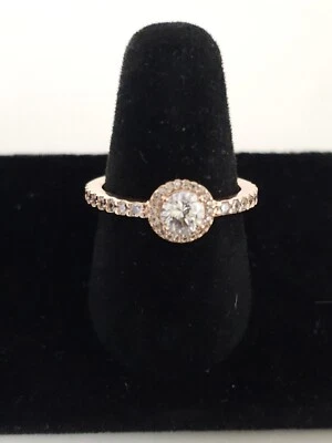AUTHENTIC PANDORA CLASSIC SPARKLE HALO RING #188861C01-54 US SIZE 7 - Image 1 of 4