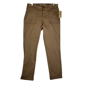Nine West Vintage America Pants Women's 6 28 Brown Cropped Rolled Hem NWT - Picture 1 of 12