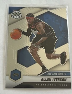 ALLEN IVERSON 2020-21 PANINI MOSAIC ALL-TIME GREATS SILVER PRIZM #292 76ERS - Picture 1 of 2