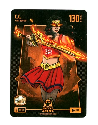 Bo Jackson Battle Arena Battlefoil Fire C.C. BF-43 Caitlin Clark Rookie 1st Ed. - Image 1 of 3