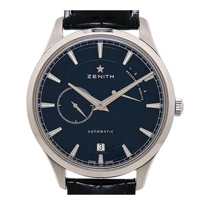 USED ZENITH Elite Power Reserve 03.2122.685 Black Men's Watch #31027 - Picture 1 of 8