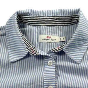 Camisa a rayas manga larga medio abotonada Vineyard Vines talla 4 - Imagen 1 de 9