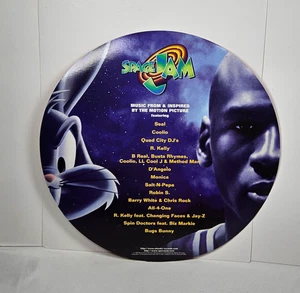 1996 Michael Jordan Space Jam Music Soundtrack Promotional Advertising Sign 12" - Picture 1 of 3