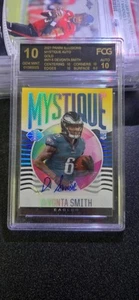 2021 Panini Illusions DeVonta Smith Mystique GOLD Auto RC 1/10 Rookie - Picture 1 of 2