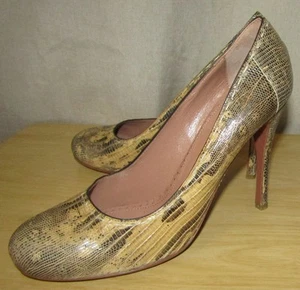NWT Azzedine Alaia Neutral Python Pump Size EU 40 or US 10 Retail Tag: $1395 - Picture 1 of 11