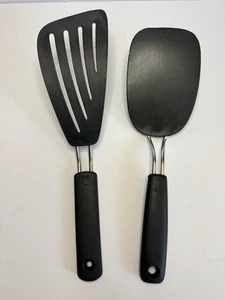 OXO Good Grips Nylon Spatula Turner Set of 2 Nonstick Kitchen Tools Gift - Picture 1 of 9