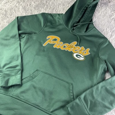 Sudadera con Capucha Green Bay Packers Para Hombres Sudadera Mediana Pullover Script TX3 Cálida NFL Foto 1 de 4