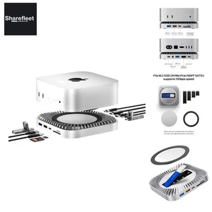 Mac Mini M4 Dock, Soporte Aluminio y Hub HDMI para Mac Mini M4 y Pro 2024... - Imagen 1 de 9