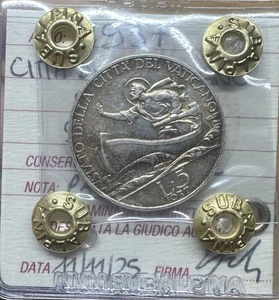 Citta' Of Vatican Pio Xi 5 Livres 1937 Sealed Spl / FDC Subalpina - Picture 1 of 3