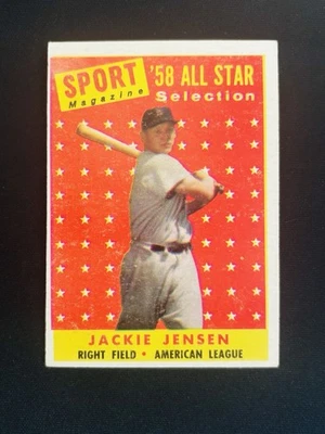 1958 Topps Jackie Jensen # 489  All Star - EX - Image 1 of 3