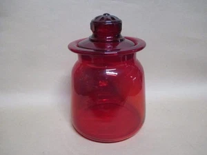 Apothecary jar, Takahashi, cherry red, large, vintage - Picture 1 of 7