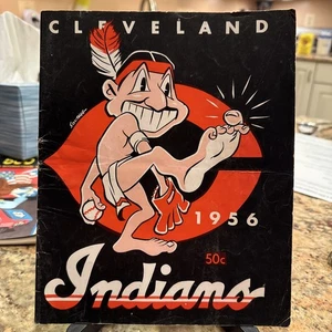 HANDSIGNIERT KOSTENLOSER VERSAND 1957 Cleveland Indians Baseball Buch Feller Score Colavito - Bild 1 von 10