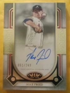 2024 Topps Tier 1 Max Fried Auto On Card Autograph NICE CARD READ #51/249 - Picture 1 of 6