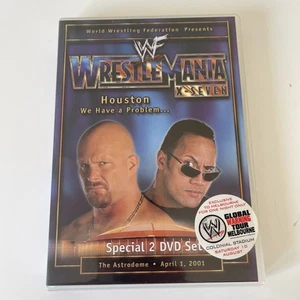 WWF WrestleMania X-Seven X7 2001 2x DVD WWE Austin Vs Rock - Picture 1 of 4