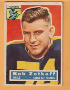 Roger Zatkoff Green Bay Packers 1956 Topps #67 Hamtramck Michigan Wolverines - Imagen 1 de 2