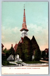 St. Luke's Church Postcard Tacoma Washington - Picture 1 of 2