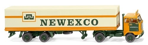 Wiking 054202 - 1/87 Semirimorchio Autoarticolato (Volvo F88) " Newexco " - - Immagine 1 di 1