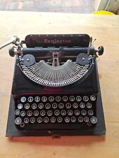 Vintage 1939 Remington Junior Portable Black Typewriter with Case Works
