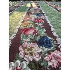 Scalamandre Colony Italian Linen Tapestry “Cornucopia” Fabric 1 1/4 yards 88x54” - Picture 1 of 16