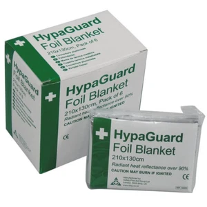 SEGURIDAD PRIMEROS AUXILIOS Mantas de Lámina Desechables HypaGuard - 210 x 130 cm - Paquete de 6 - - Imagen 1 de 9