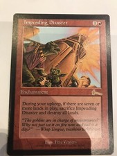 Mtg Magic Card Impending Disaster Urza's Legacy