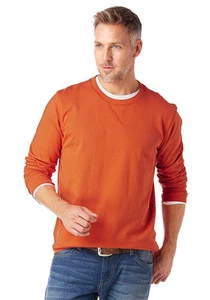 Grey Connection Herren Sweatshirt Pullover Shirt Pulli Langarm orange 670148 - Picture 1 of 1
