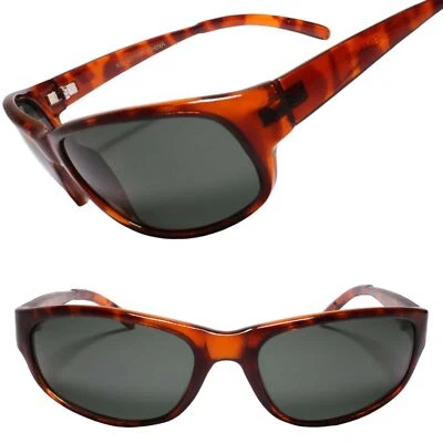 Gafas de sol genuinas vintage con marco rectangular canalización años 90 Indie Vibe tortuga Foto 1 de 3