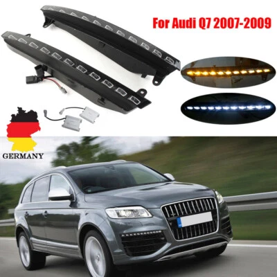 Für Audi Q7 2007-2009 Paar LED DRL Tagfahrlicht Blinker Blinklicht Nebel Lampen - Bild 1 von 4