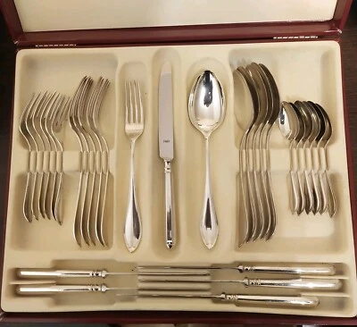 ROBBE &BERKING NAVETTE 30TL MENÜBESTECK 925 STERLING SILBER BESTECK - Bild 1 von 3