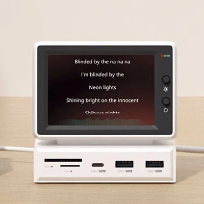 Mini Monitor USB-C Docking Station 3.5'' IPS Screen USB3.0 HOST HDMI-compatible - Image 1 of 4