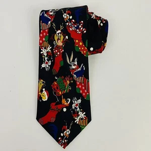Corbata de Navidad 1996 de Colección Looney Tunes Mania Bugs Conejo Pato Lucas Pájaro Tweety - Imagen 1 de 7