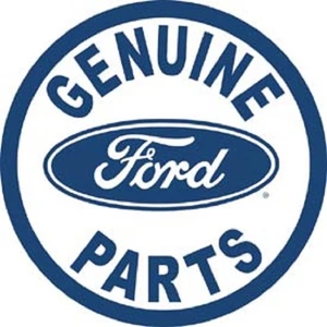 Genuine Ford Parts Round Tin Metal Sign Garage Ad Made In USA - Picture 1 of 1