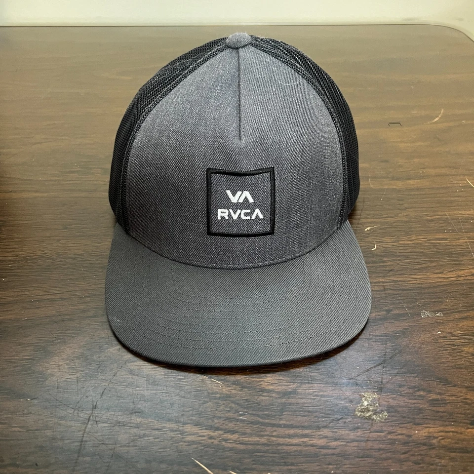 RVCA Hat Snapback Gray Mens One Size Casual Logo Comfort - Image 1 of 4