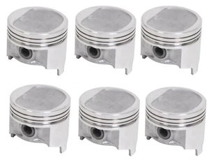 SEALED POWER Cast Pistons Set/6 for 1987-1995 Jeep 4.0L 242 .030 bore - Picture 1 of 3