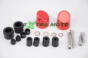 Contrappesi bilancieri stabilizzatori manubrio moto scooter ROSSO ergal CNC 09 - Foto 1 di 1