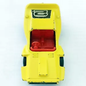 MATCHBOX 1972 WOOSH N PUSH No.58 SUPERFAST SERIES YELLOW MADE BY LESNEY ENGLAND - Picture 1 of 5
