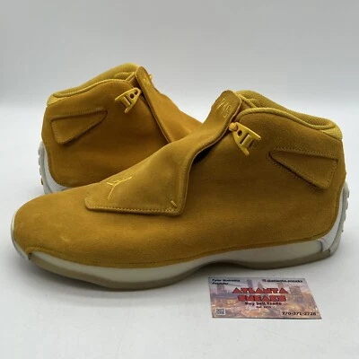 Talla 13 - Air Jordan 18 Retro Gamuza Amarilla (AA2494-701) Foto 1 de 4