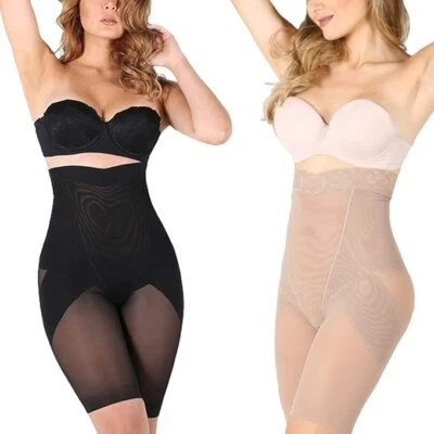 Modelador de silueta Slim 'N Lift - Paquete de 2 beige y negro - Prendas moldeadoras de cintura alta Foto 1 de 4