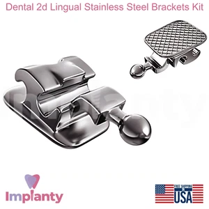 Kit de soportes dentales 2d linguales de acero inoxidable R0th menor grosor reducido - Imagen 1 de 3