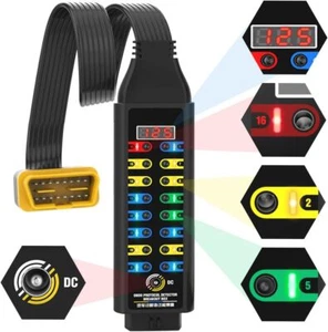OBD2 Breakout Box 45CM OBD II Protocol Detector 16-Pin CAN Car Break Out Tester - Picture 1 of 9