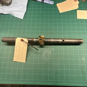 Simplicity 860eSnowblower Brass Gear  1666509SM & 1" DIA Auger Shaft  1667983SM - Picture 1 of 4