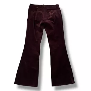Vintage Designer Gucci Red Velvet Flare Pants IT 44 / US 8 Runway Tom Ford F/W - Bild 1 von 11
