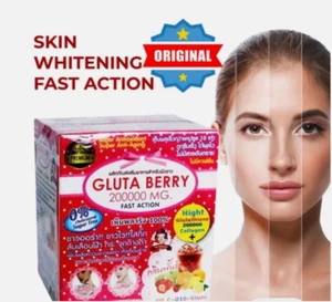 Bebida Gluta Berry 200000 mg blanqueamiento de la piel antienvejecimiento acné arrugas reductor de cicatrices - Imagen 1 de 3