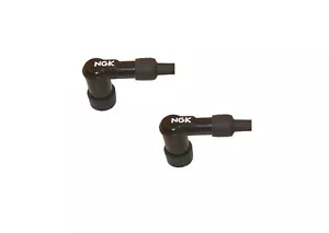 2x NGK Spark Plug Cap Black For Yamaha RD 350 FI YPVS (Fully Faired) 1985 - Picture 1 of 3