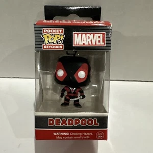 Funko Pocket POP! Ciondolo personaggio portachiavi Marvel Deadpool nero nuovo con scatola - Foto 1 di 4