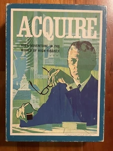 ACQUIRE 1976 Avalon Hill Bookshelf High Adventure Finance Game 100% COMPLETE - Picture 1 of 8