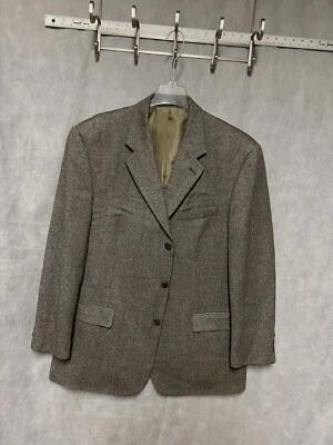 Blazer Ralph Lauren Hombres 46R Manchado 3B Franela Lana Carrera Abrigo Chaqueta Lujo Foto 1 de 4