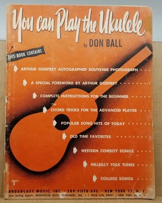 Puedes tocar el ukelele Don Ball 1950 trucos de acordes instrucciones para principiantes  Foto 1 de 4